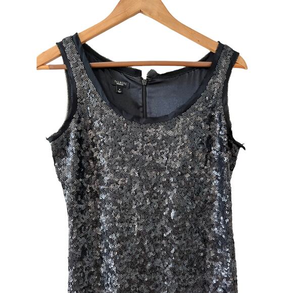 Talbots metallic sequin midi special occasion dress 4 - Picture 3 of 6